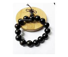 Black Wooden shamballa bracelets