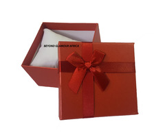 Red cardboard gift box - 1