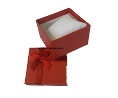 Red cardboard gift box