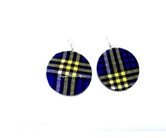 Womens Blue maasai earrings