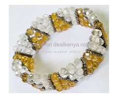 Womens Yellow crystal bracelet