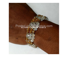 Womens Yellow crystal bracelet - 2