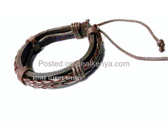 Brown Leather Bracelet - 1
