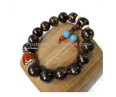 Brown Shamballa Wood bracelet