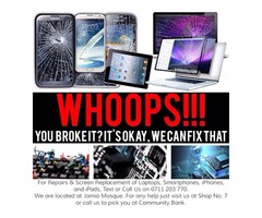 Repairs n screen Replacemnt for iPads Iphones laptops ncameras pls call or txt at 0711203770 - 1