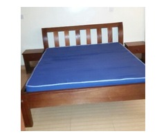 King size bed, mattress and drawers - 1