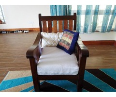 Hard coconut and mavuli wood sofa set - 1