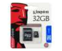 KINGSTON microSDHC Card (& adapter) - 32GB - class 4