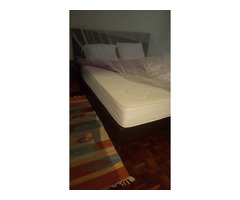 6x6 king size bed with spring mattress