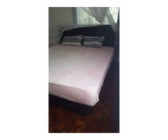 6x6 king size bed with spring mattress
