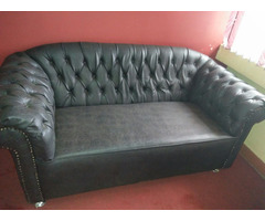 Black Leather Office Sofa for sale in Nairobi Kenya