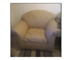Used 5 seater leather sofa