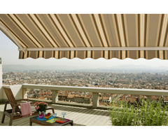 Beautiful Patio Awning, Shade Sail & Retractable House Awning by Mombasa Canvas