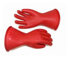 12kv thick electrical insulating rubber gloves - 1