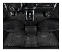 3 Piece Conjoined/Continuous 5 Seater Full Rubber Floor Mats - 1