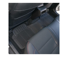 Zone Tech 3 Piece Conjoined/Continuous Heavy Duty Rubber Floor Mats - 3