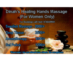 Kshs 2500 Dinah's Massage Services for Ladies0746449041