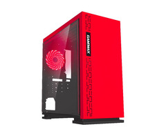 Red Micro ATX Gaming Computer Casing EXPEDITION H605 - 1