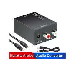 Optical to rca audio converter {Digital to Analog Audio}