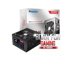 HUNTKEY GS550 500WATTS 80 PLUS GAMING POWER SUPPLY with PCIE 6pin Connector - 1