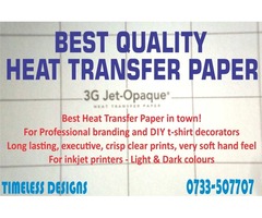 Best Heat Transfer Paper in town!